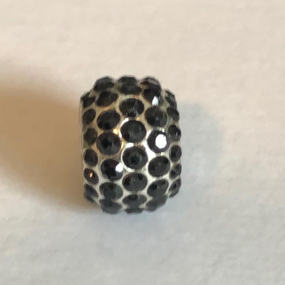Brighton Ice Diva Black Crystal Spacer Charm Bead - Picture 2 of 9